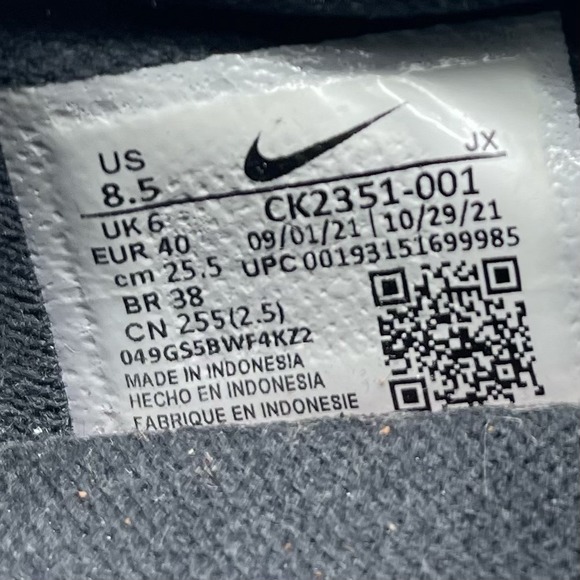 Nike Sneakers Womens 8.5 Daybreak CK2351-001‎ Black Running Athletic Gym Shoes - Picture 9 of 11